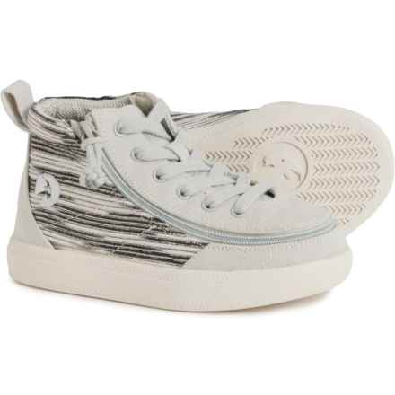 Billy Toddler Boys and Girls Classic Lace High-Top Sneakers - Wide Width in Silver