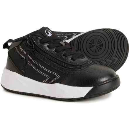 Billy Toddler Boys and Girls Sport Hoop Sneakers in Black/White
