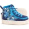Billy Toddler Boys Classic Lace High-Top Sneakers in Blue Sharks