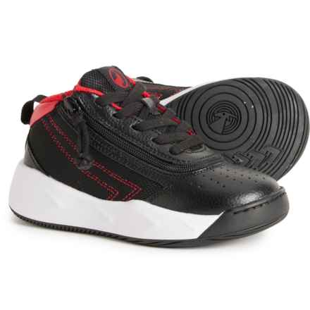 Billy Toddler Boys Sport Hoop Sneakers in Black/Red