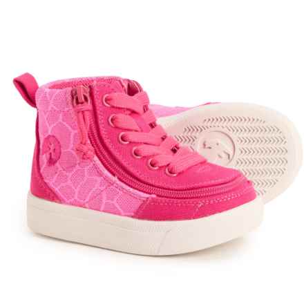 Billy Toddler Girls Classic Lace High-Top Sneakers in Pink