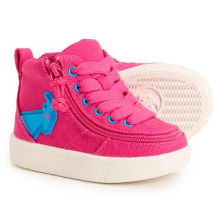 Billy Toddler Girls Classic Light Ups Lace High-Top Sneakers - Extra Wide Width in Pink/Blue