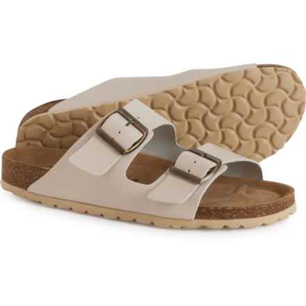 BIO GREEN Made in Spain 2-Band Buckle Sandals - Leather (For Women) in Sage