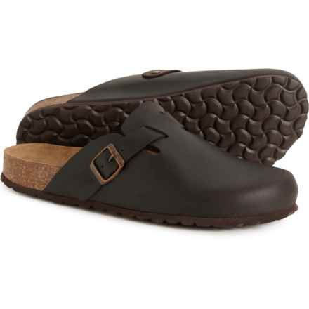 BIO GREEN Made in Spain Buckle Clogs - Leather (For Men) in Brown