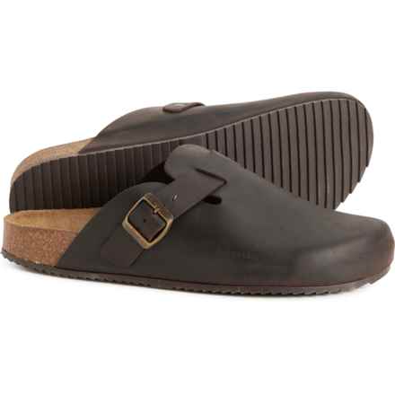 BIO GREEN Made in Spain Grip Sole Clogs - Leather (For Men) in Brown