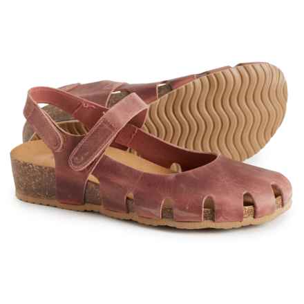 Bio Natura Made in Italy Closed-Toe Mary Jane Sandals - Leather (For Women) in Horse Nude