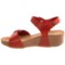 9309R_5 BioNatura Stella Sandals - Leather, Wedge Heel (For Women)