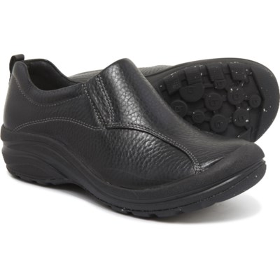 womens all black leather shoes