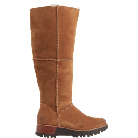 Bionica Caleen Shearling-Lined Tall Boots (For Women) - Save 33%