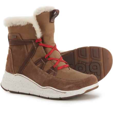 Bionica Olesha All-Weather Shearling Boots - Waterproof, Suede (For Women) in Light Brown/Tan