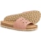 BioStep Made in Spain Laser Floral Slide Sandals - Suede (For Women) in Antique181 Pink