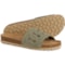 BioStep Made in Spain Laser Loop Sandals - Suede (For Women) in Veggie 323 Green