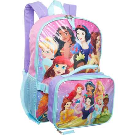 BioWorld Princess Backpack with Lunch Box (For Girls) in Multi