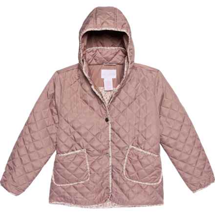 Birch & Stone Big Girls Diamond-Quilted Jacket - Insulated in Mauve