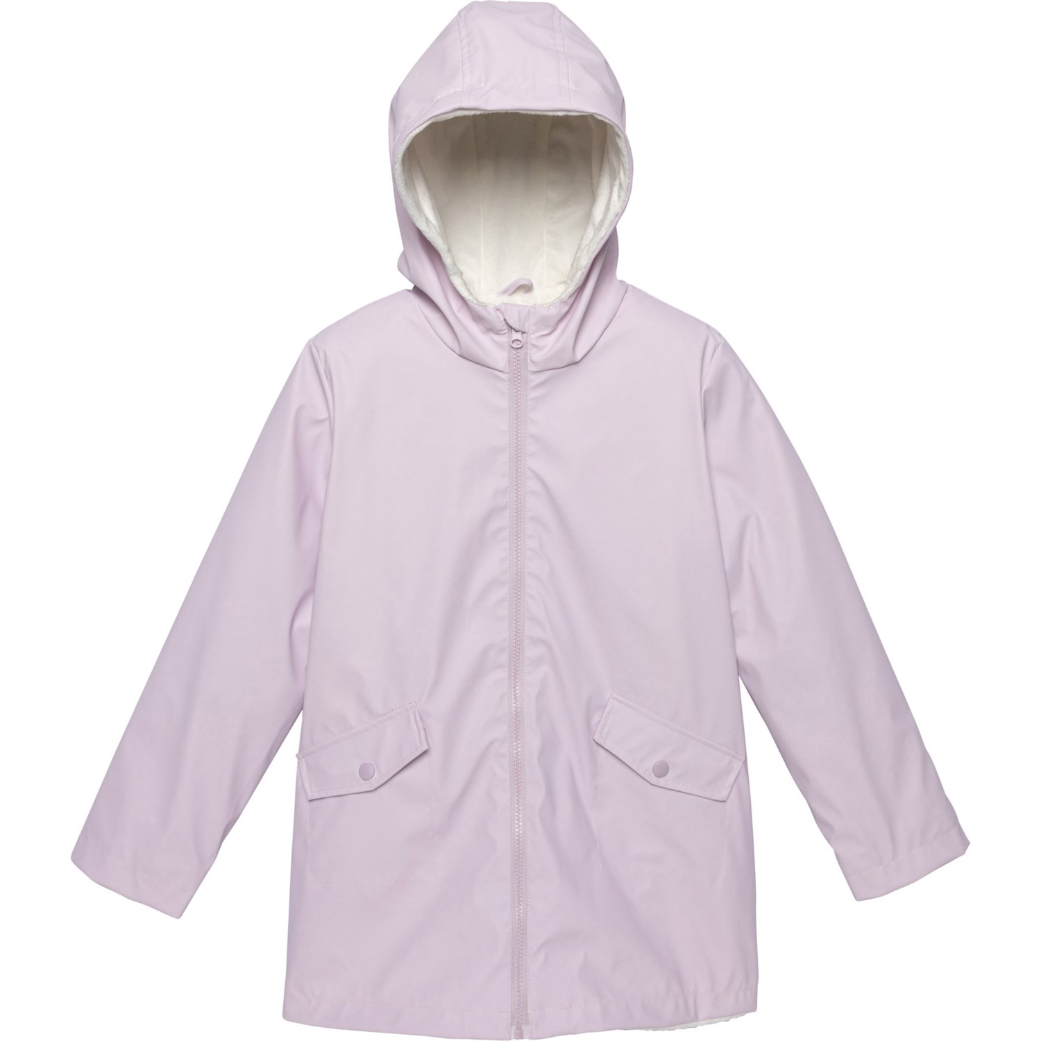 Birch & Stone Big Girls Hooded Lined Rain Jacket - Insulated
