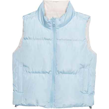 Birch & Stone Big Girls Reversible Vest - Insulated in Nantucket Breeze