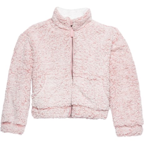 Birch & Stone Little Girls Full-Zip Fleece Jacket in Blush