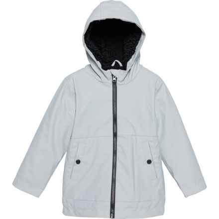 Birch & Stone Toddler Boy Rain Jacket - Insulated in Quiet Gray