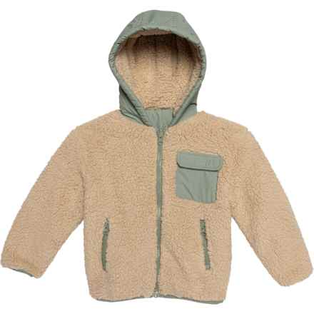 Birch & Stone Toddler Boys Reversible Jacket in Latte/ Desert Sage