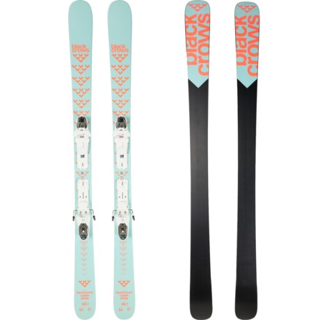 black crows Captis Birdie Alpine Skis with Salomon EM10 GW Bindings (For Women) in Blue/Orange/White