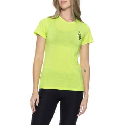 black crows Merino Wool T-Shirt - Short Sleeve in Neon Yellow