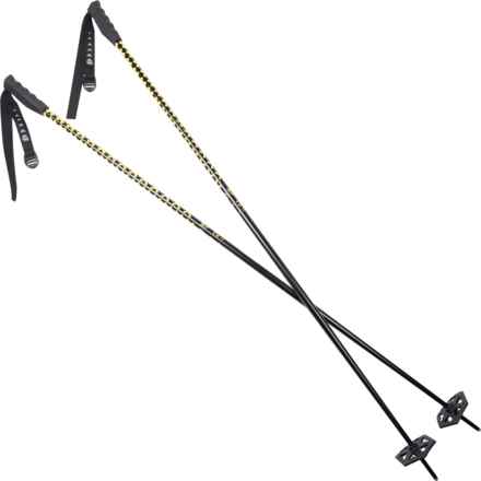 black crows Meta Ski Poles - Pair (For Men and Women) in Black/Yellow