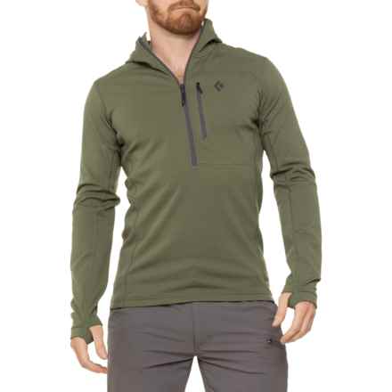 BLACK DIAMOND Coefficient Polartec® Hoodie - Zip Neck in Tundra