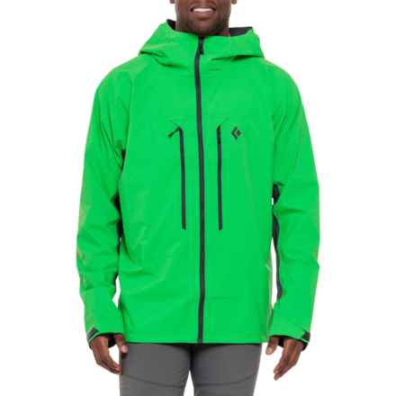 BLACK DIAMOND Dawn Patrol Hybrid Shell Jacket - Waterproof in Vibrant Green