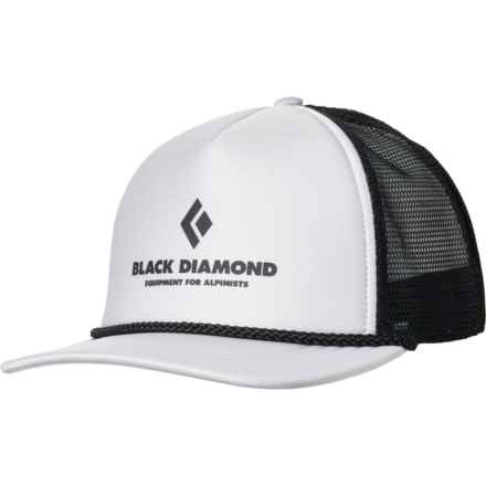 BLACK DIAMOND Flat Bill Trucker Hat in Pewter/Black Eqpmnt For Alpnst