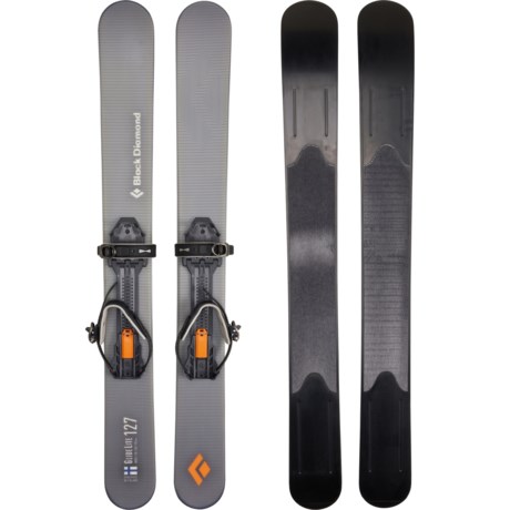 BLACK DIAMOND Glidelite 127 Snow Trekker Skis with Bindings (For Men and Women) in Green Stripe