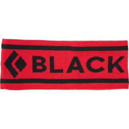 BLACK DIAMOND Logo Headband in Coral Red