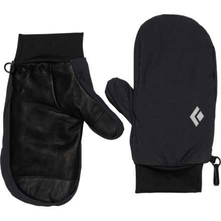 BLACK DIAMOND Midweight PrimaLoft® Softshell Mittens - Insulated, Touchscreen Compatible (For Men) in Smoke