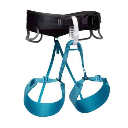 BLACK DIAMOND Momentum Climbing Harness (For Women) in Aqua Verde