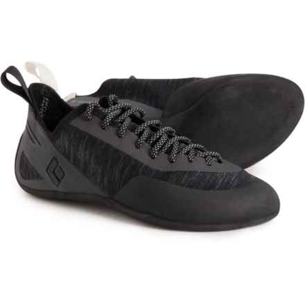 BLACK DIAMOND Momentum Lace Climbing Shoes - Neutral Arch (For Men) in Black/Anthracite