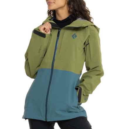 BLACK DIAMOND Recon Stretch Ski Shell Jacket - Waterproof, RECCO® in Crag Green-Creek Blue