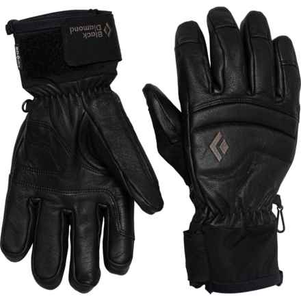 BLACK DIAMOND Spark PrimaLoft® Gloves - Waterproof, Insulated, Leather (For Men) in Black/Black