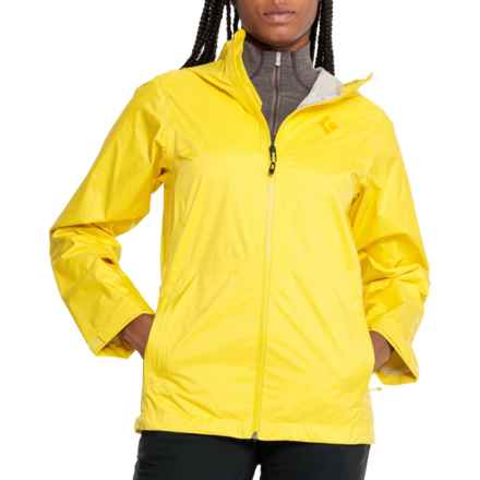 BLACK DIAMOND Treeline Rain Shell Jacket - Waterproof in Sunflare