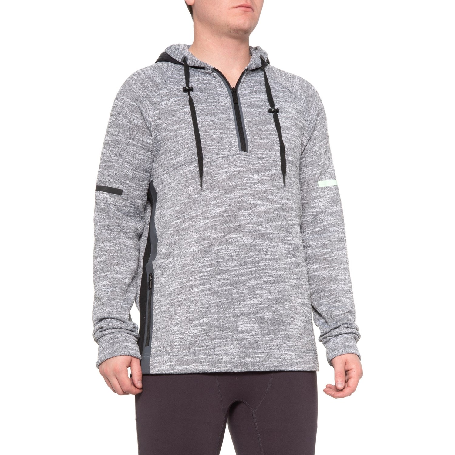 crosshatch zip hoodie