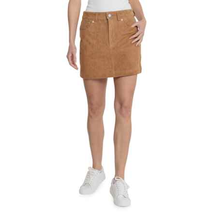 Blank NYC Mini Skirt - Suede in Pecan