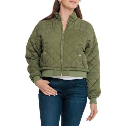 Blank NYC Quilted Jacket - Insulated in Burnt Sage