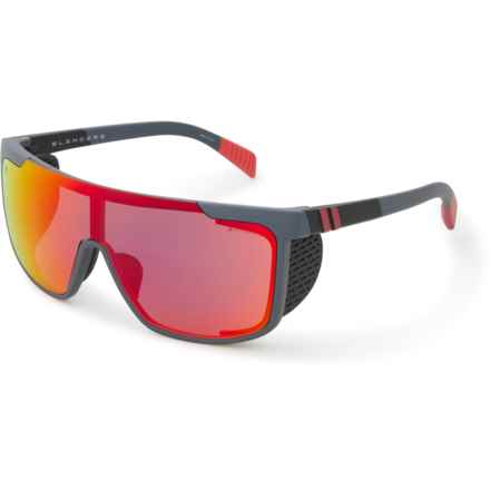BLENDERS Active SciFi Heat Striker Sunglasses - Polarized Mirror Lens in Heat Striker/Grey/Crimson