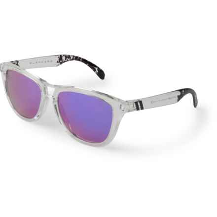 BLENDERS Arctic Fame L Series Sunglasses - Polarized Mirror Lenses (For Men and Women) in Clear/Purple
