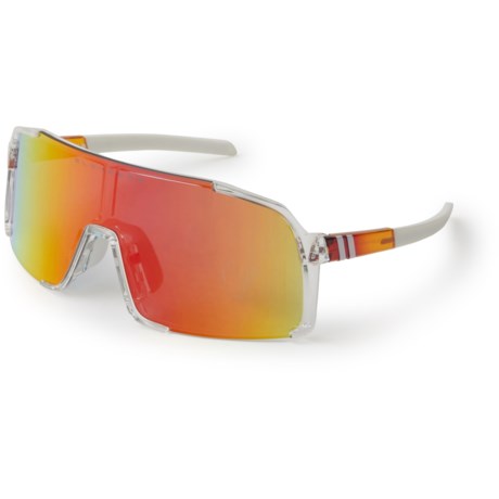 BLENDERS Expose Future Ruler Sunglasses - Polarized Mirror Lens (For Men and Women) in Clear/Rainbow