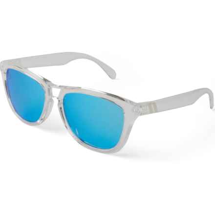 BLENDERS L Series Natty McNasty Sunglasses - Polarized Mirror Lenses (For Men and Women) in Clear/Blue