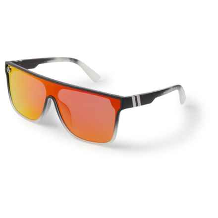 BLENDERS Sci-Fi Sunglasses - Polarized Mirror Lens (For Men) in Red Explosion