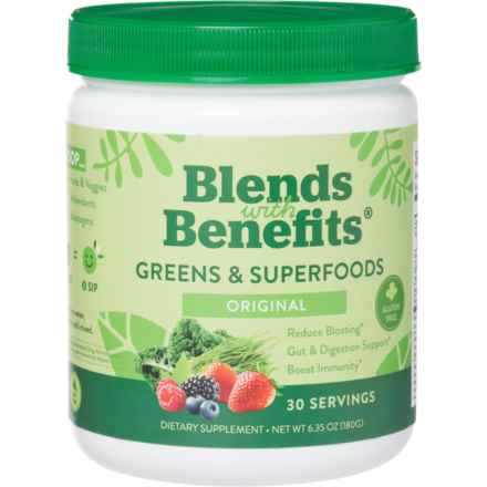 Blends with Benefits Original Greens and Superfoods Dietary Supplement - 30 Servings, 6.35 oz. in Multi