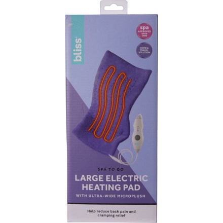 BLISS Electric Heating Pad in Purple