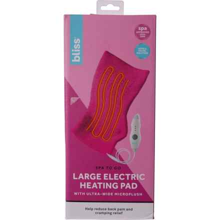 BLISS Spa to Go Large Electric Heating Pad in Pink