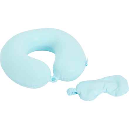 BLISS Travel Neck Pillow Set - 2-Piece in Light Aqua