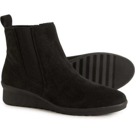 (取寄) ブロンド レディース シャヤ ウェッジ ブーツ Blondo women Shaya Wedge Boots (For Women)  Black Nubuck Blondo Shaya Wedge Boots (For Women) - Save 72%